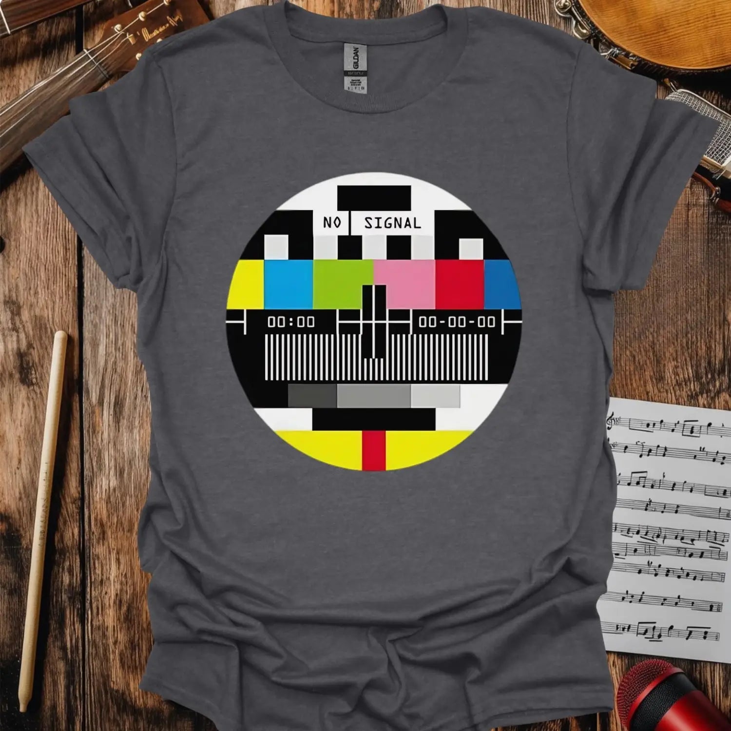 No Signal T-shirt - S / Dark Heather Grey - T-Shirt