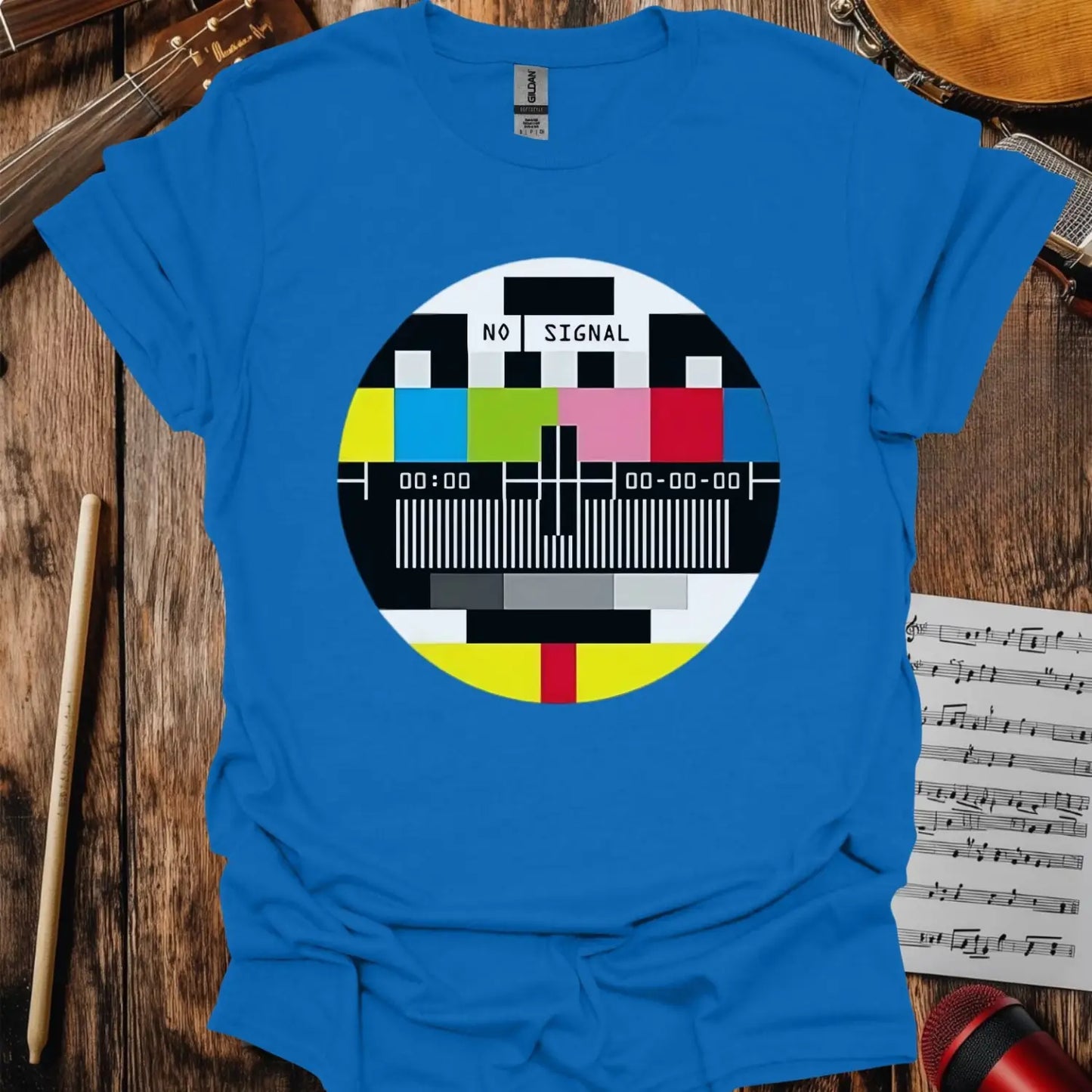 No Signal T-shirt - S / Royal - T-Shirt