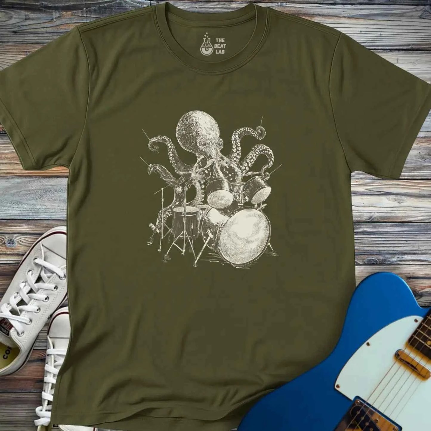 Octopus Drummer T-shirt