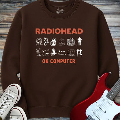 Ok Computer Crewneck - Dark Chocolate / S - Sweatshirt