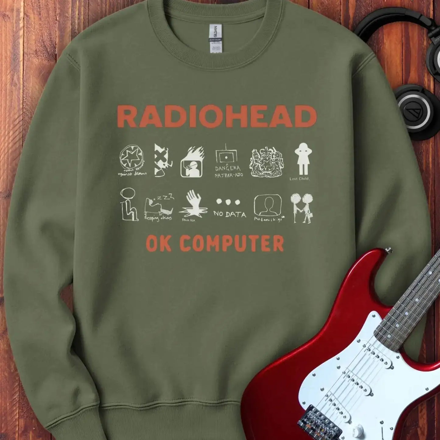 Ok Computer Crewneck Military Green