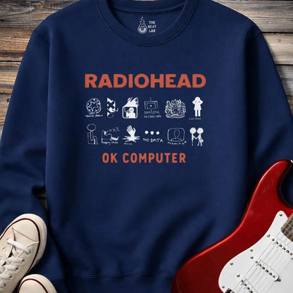 Ok Computer Crewneck - Navy / S - Sweatshirt