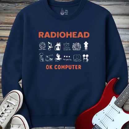 Ok Computer Crewneck - Navy / S - Sweatshirt