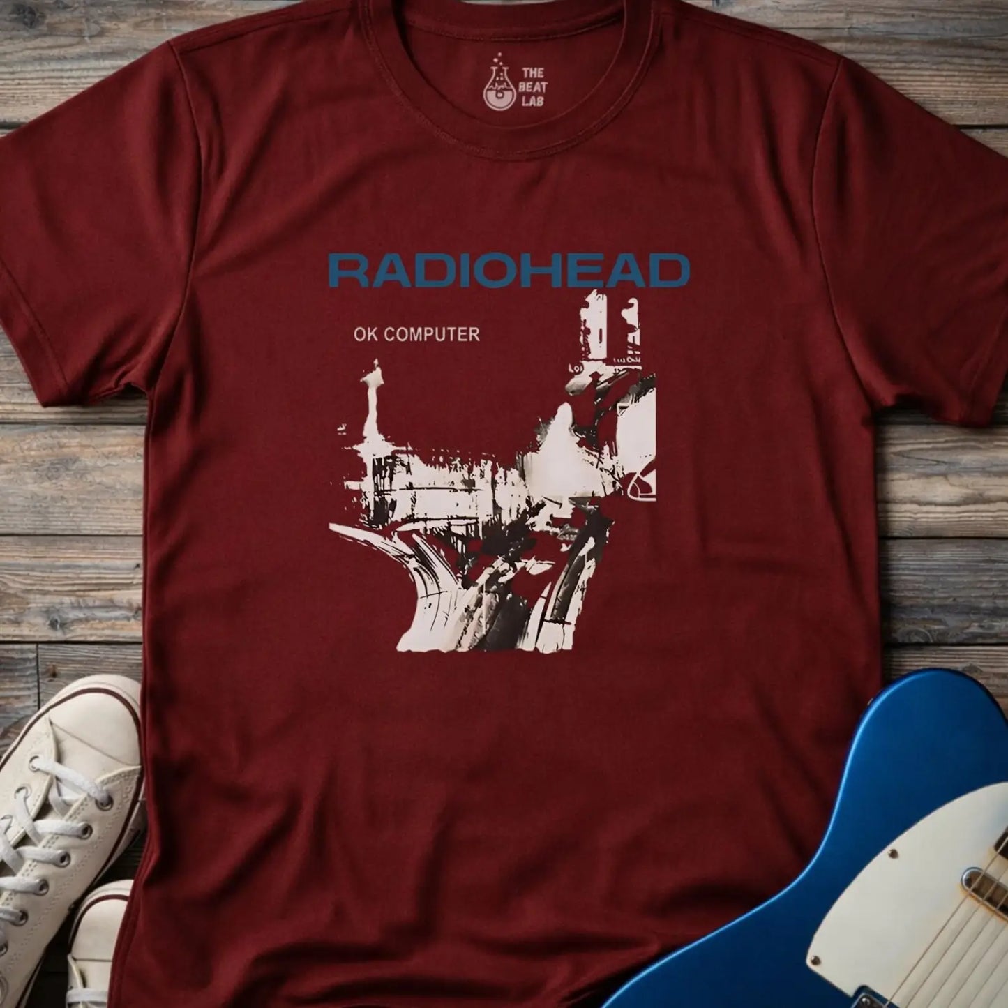 Ok Computer (III) T-shirt - Maroon / S - T-Shirt