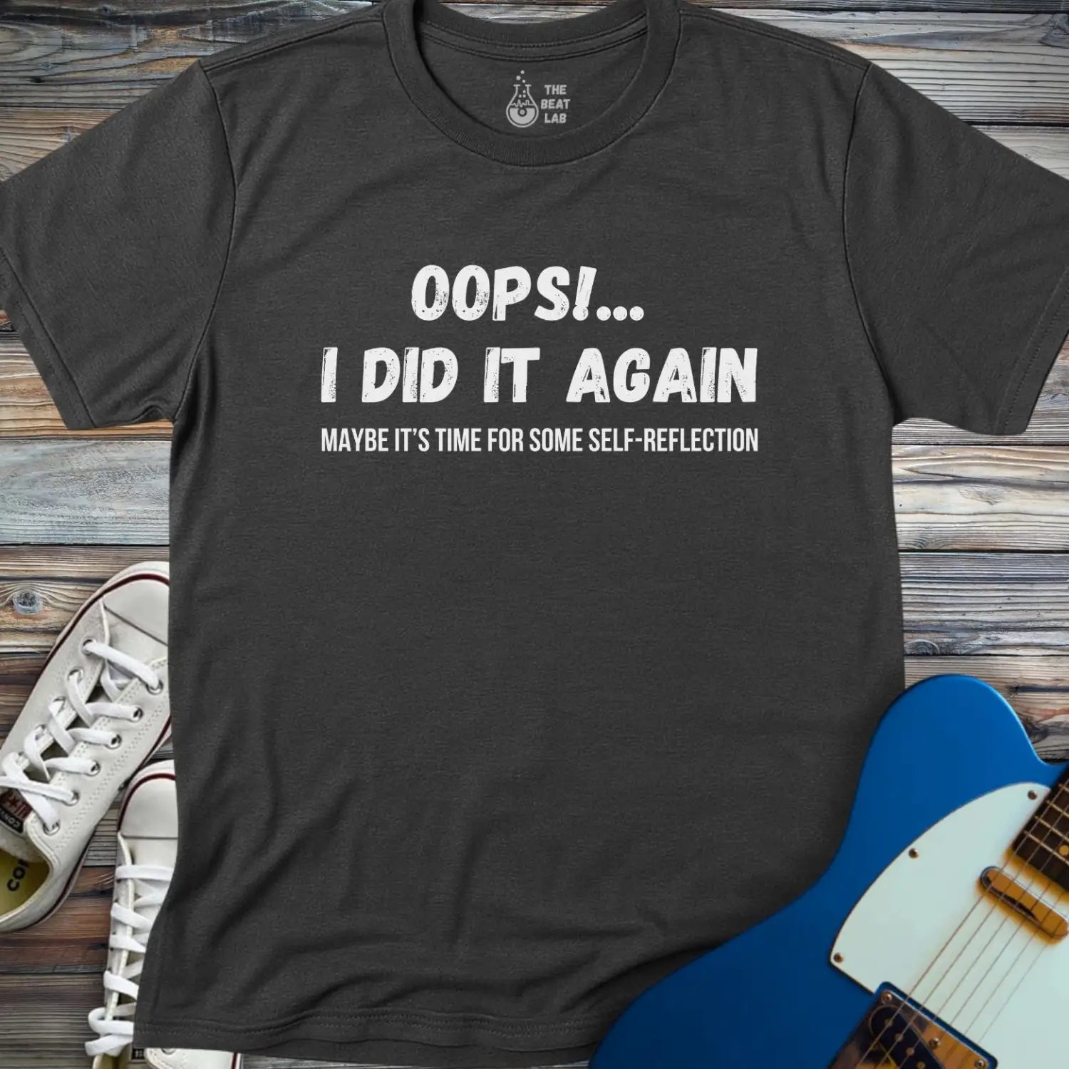 Oops I did It Again T-shirt - Dark Heather Grey / S - T-Shirt