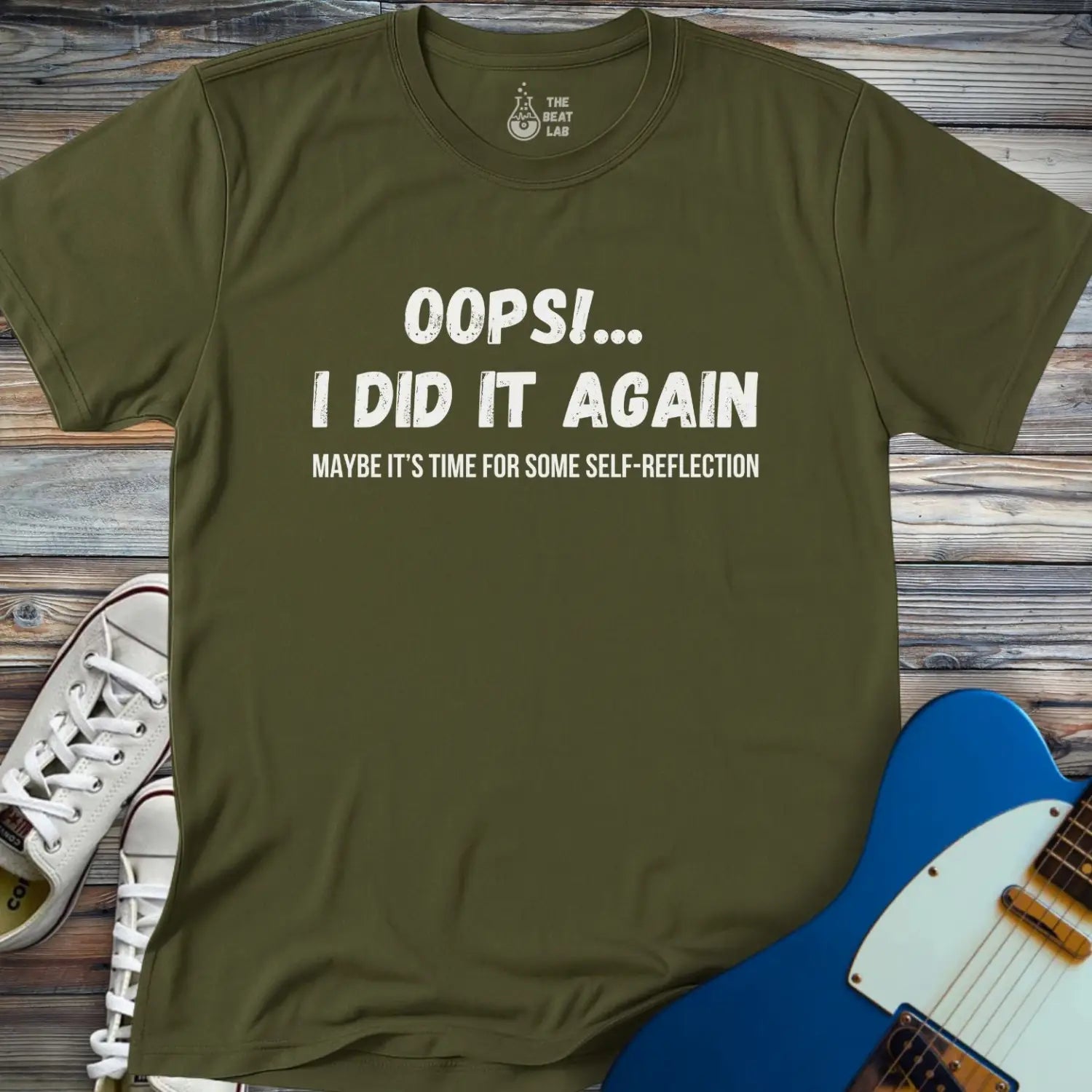 Oops I did It Again T-shirt - Military Green / S - T-Shirt