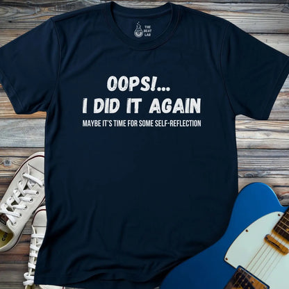 Oops I did It Again T-shirt - Navy / S - T-Shirt