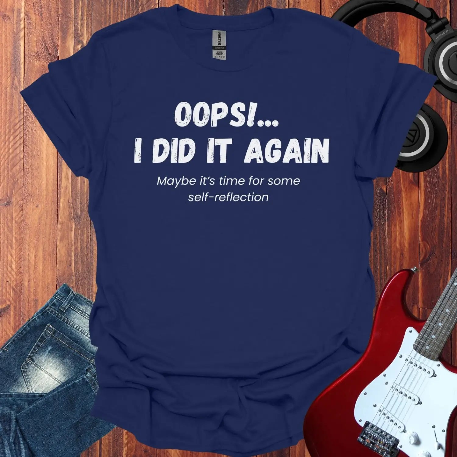Oops I did It Again T-shirt Navy