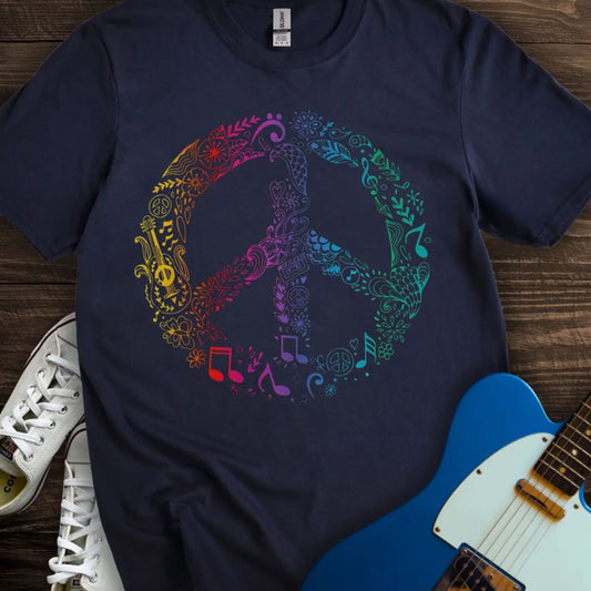Peaceful Melodies T-shirt Navy