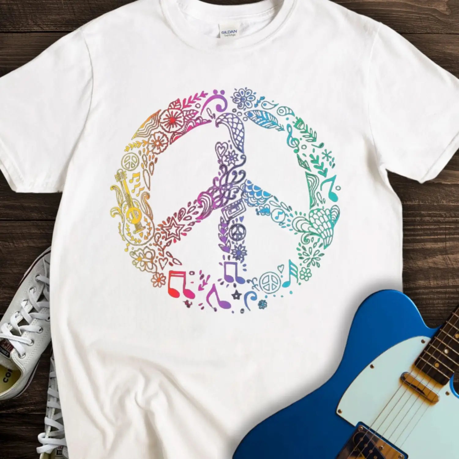 Peaceful Melodies T-shirt White