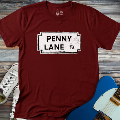 Penny Lane T-shirt - Maroon / S - T-Shirt
