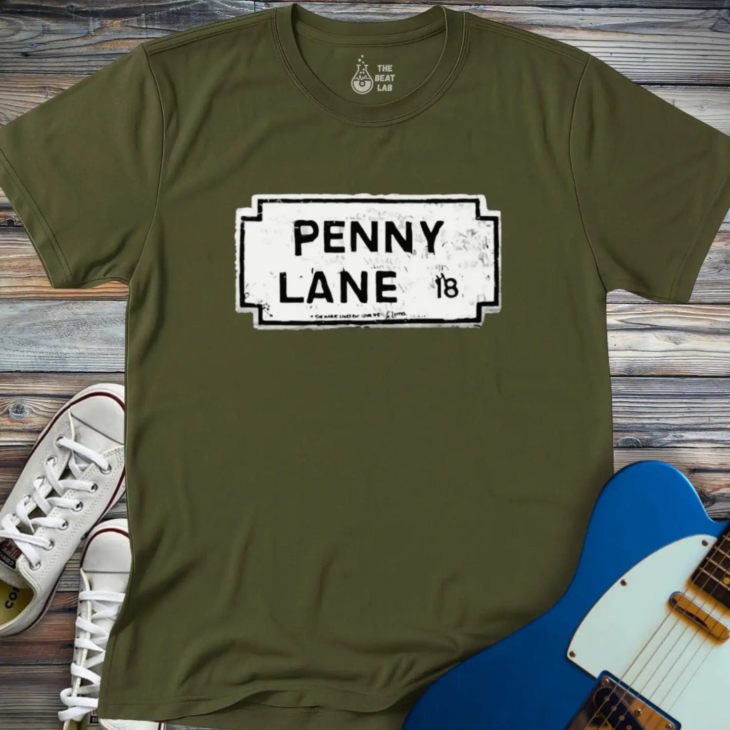 Penny Lane T-shirt - Military Green / S - T-Shirt