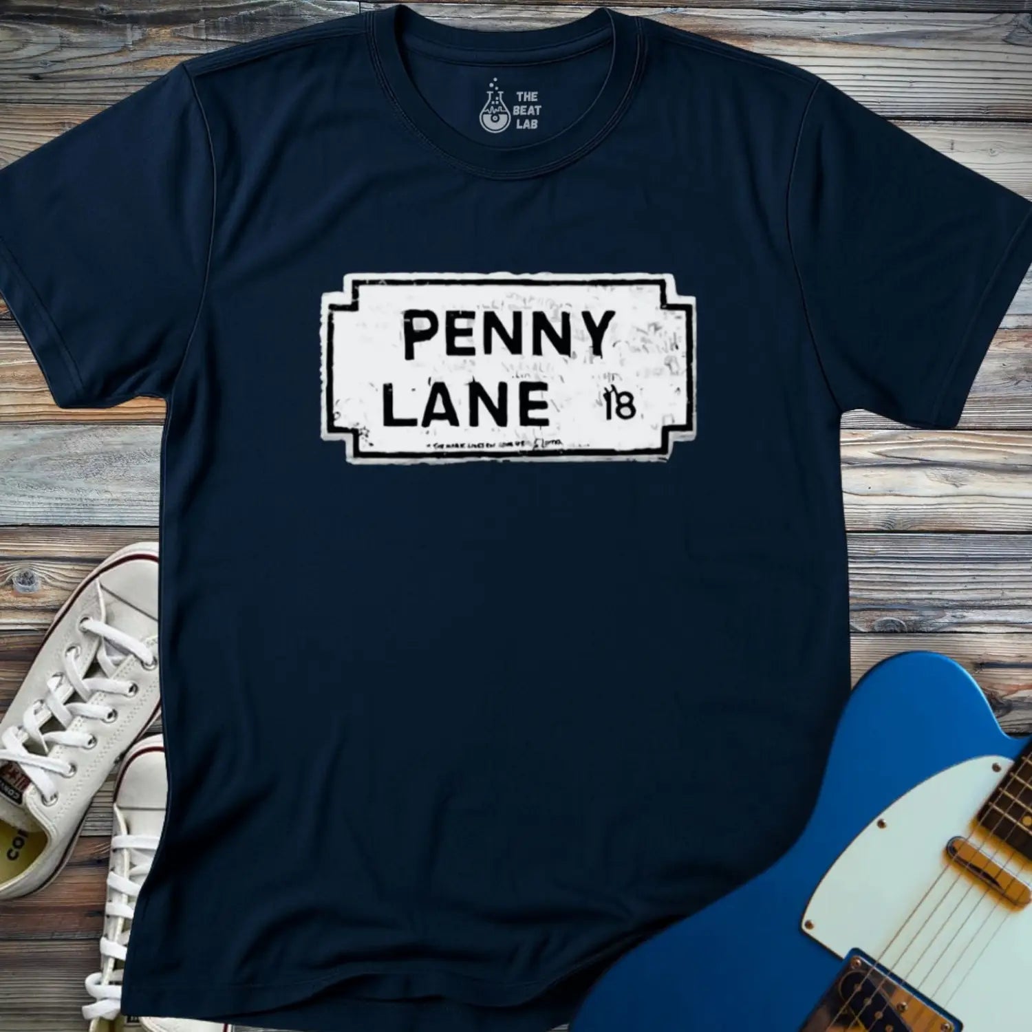 Penny Lane T-shirt - Navy / S - T-Shirt