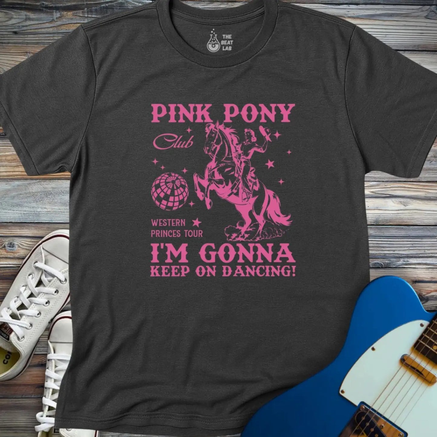 Pink Pony Club (I) T-shirt - Dark Heather Grey / S - T-Shirt