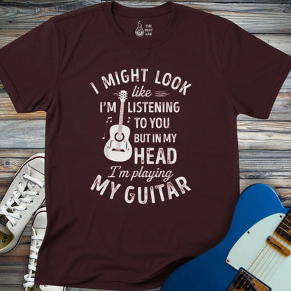Playing Guitar T-shirt - Dark Chocolate / S - T-Shirt