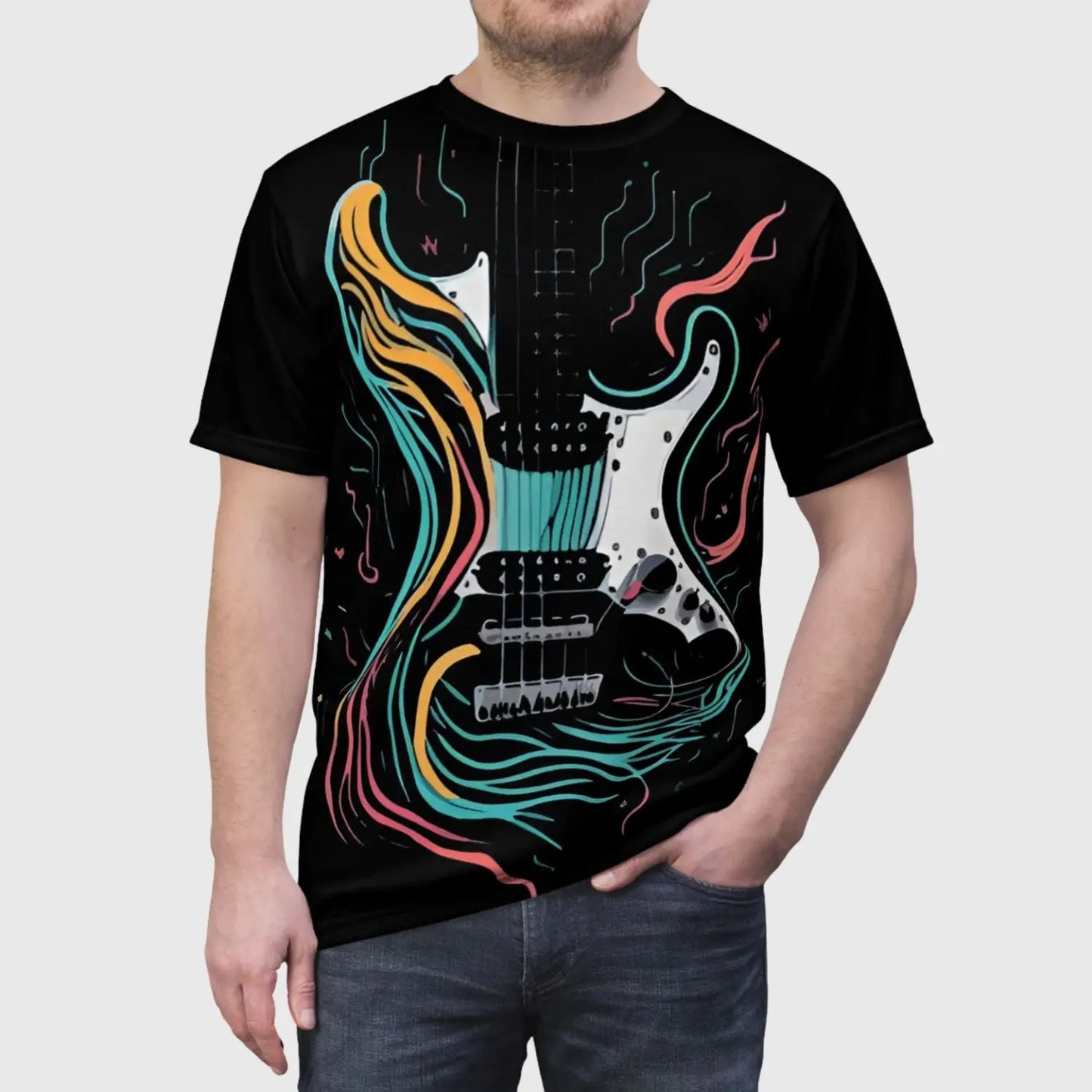 Psychedelic Electric Guitar T-Shirt