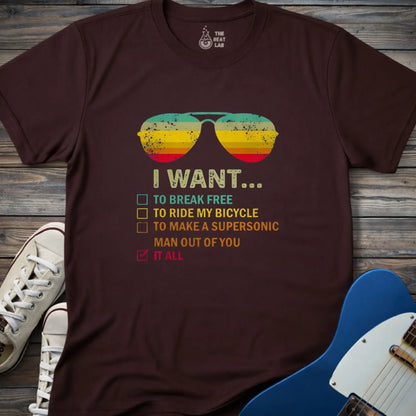 Queen I want... T-shirt - Dark Chocolate / S - T-Shirt