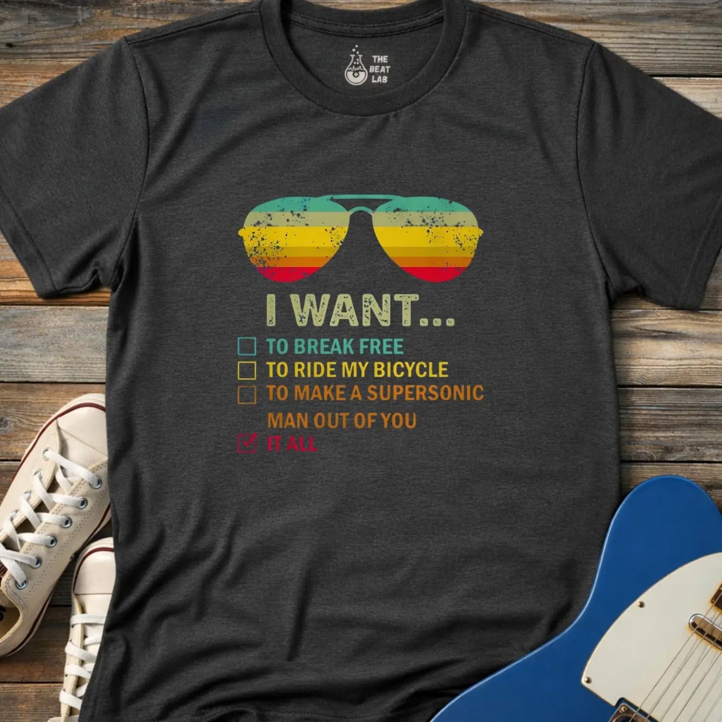 Queen I want... T-shirt - Dark Heather Grey / S - T-Shirt