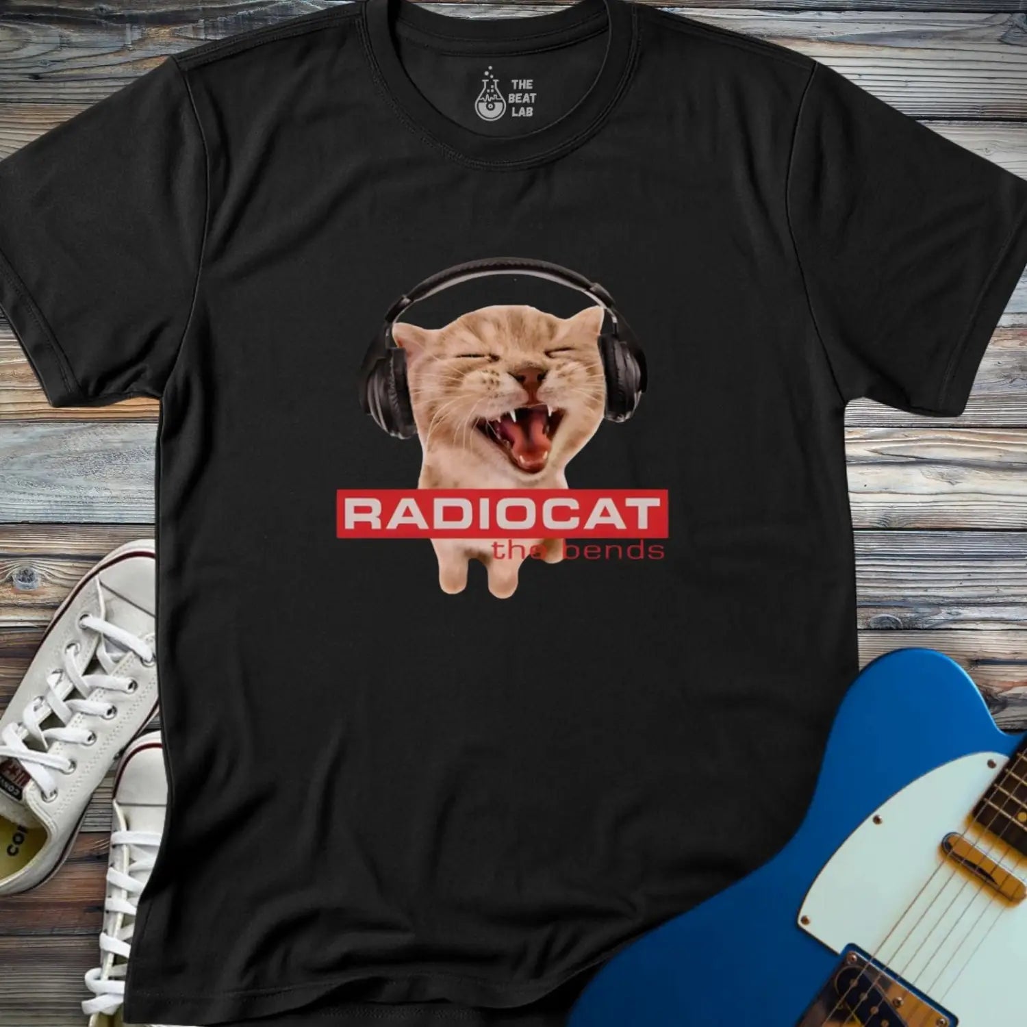 Radiocat the Bends T-shirt - Black / S - T-Shirt