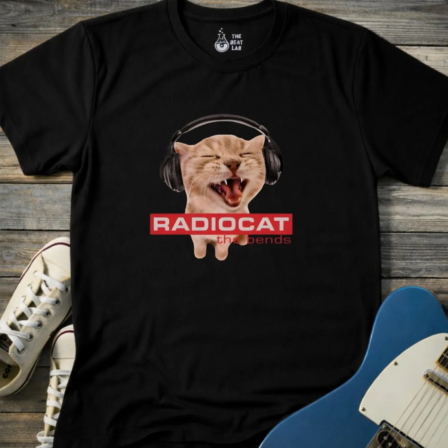 Radiocat the Bends T-shirt - Black / S - T-Shirt