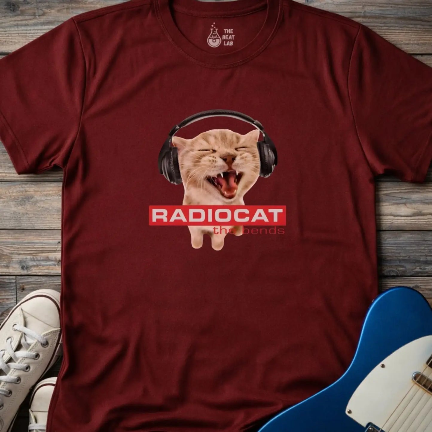 Radiocat the Bends T-shirt - Maroon / S - T-Shirt