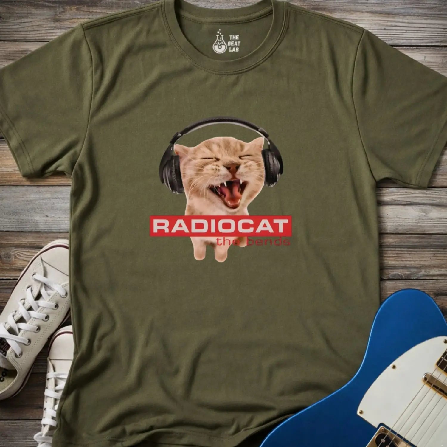 Radiocat the Bends T-shirt - Military Green / S - T-Shirt