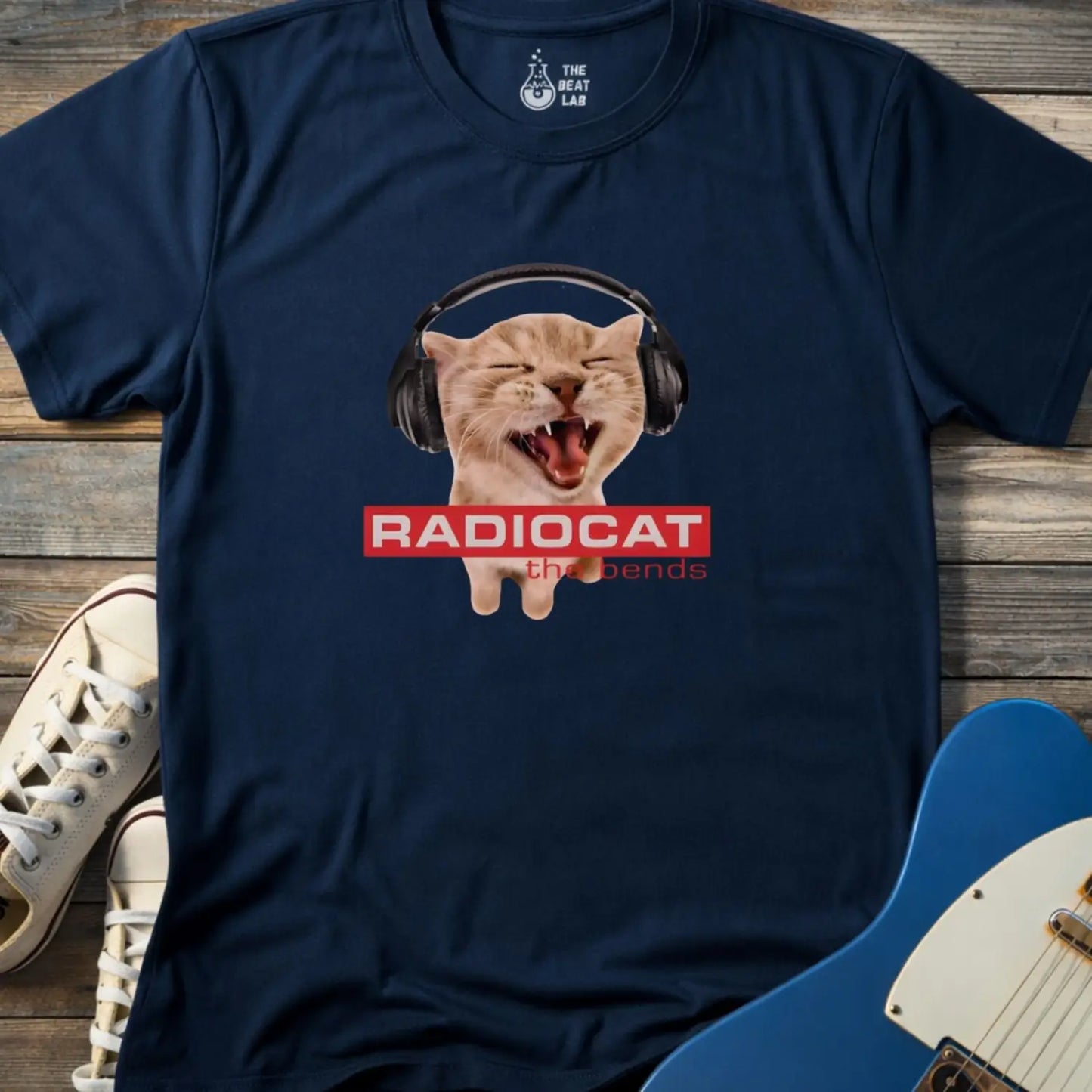 Radiocat the Bends T-shirt - Navy / S - T-Shirt