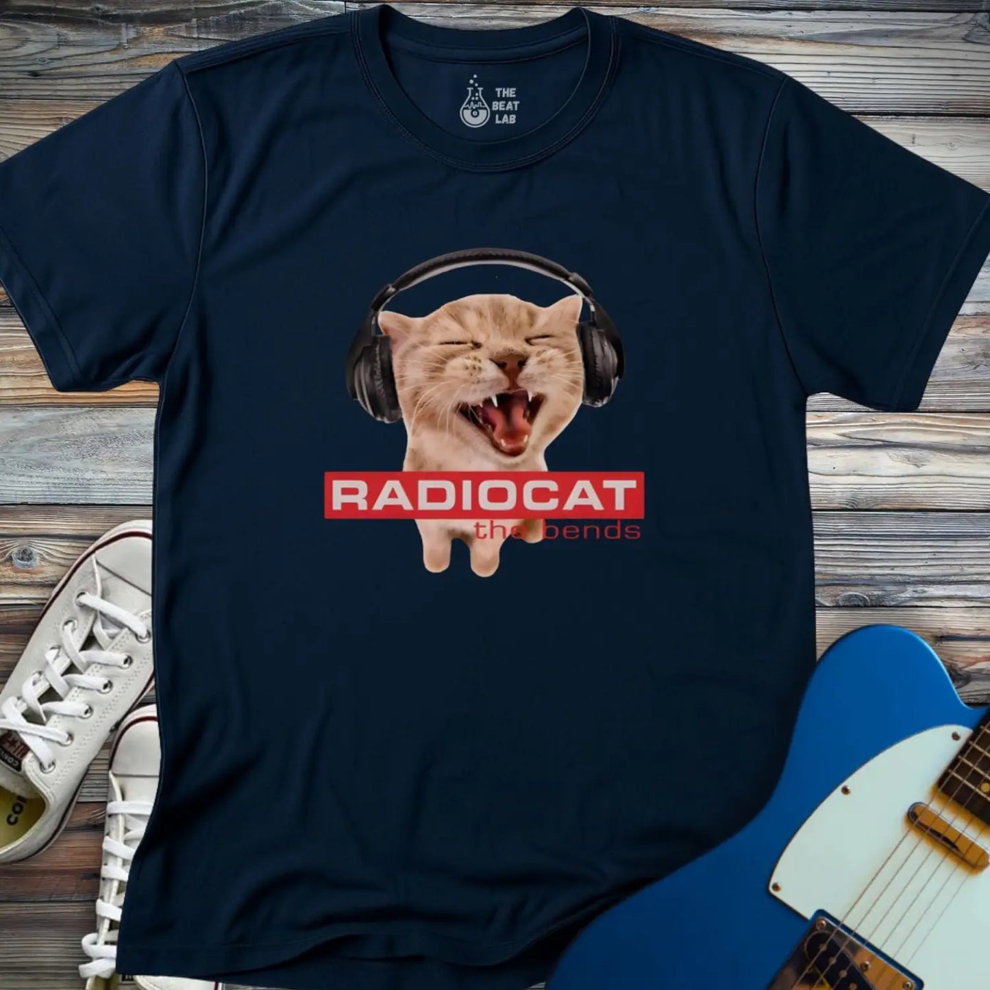 Radiocat the Bends T-shirt - Navy / S - T-Shirt