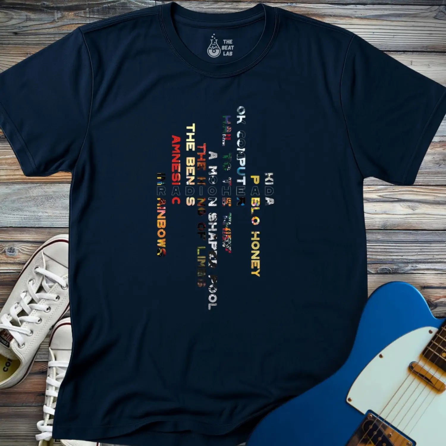 Radiohead Albums T-shirt - Navy / S - T-Shirt
