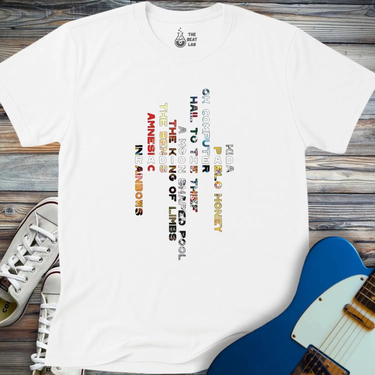 Radiohead Albums T-shirt - White / S - T-Shirt
