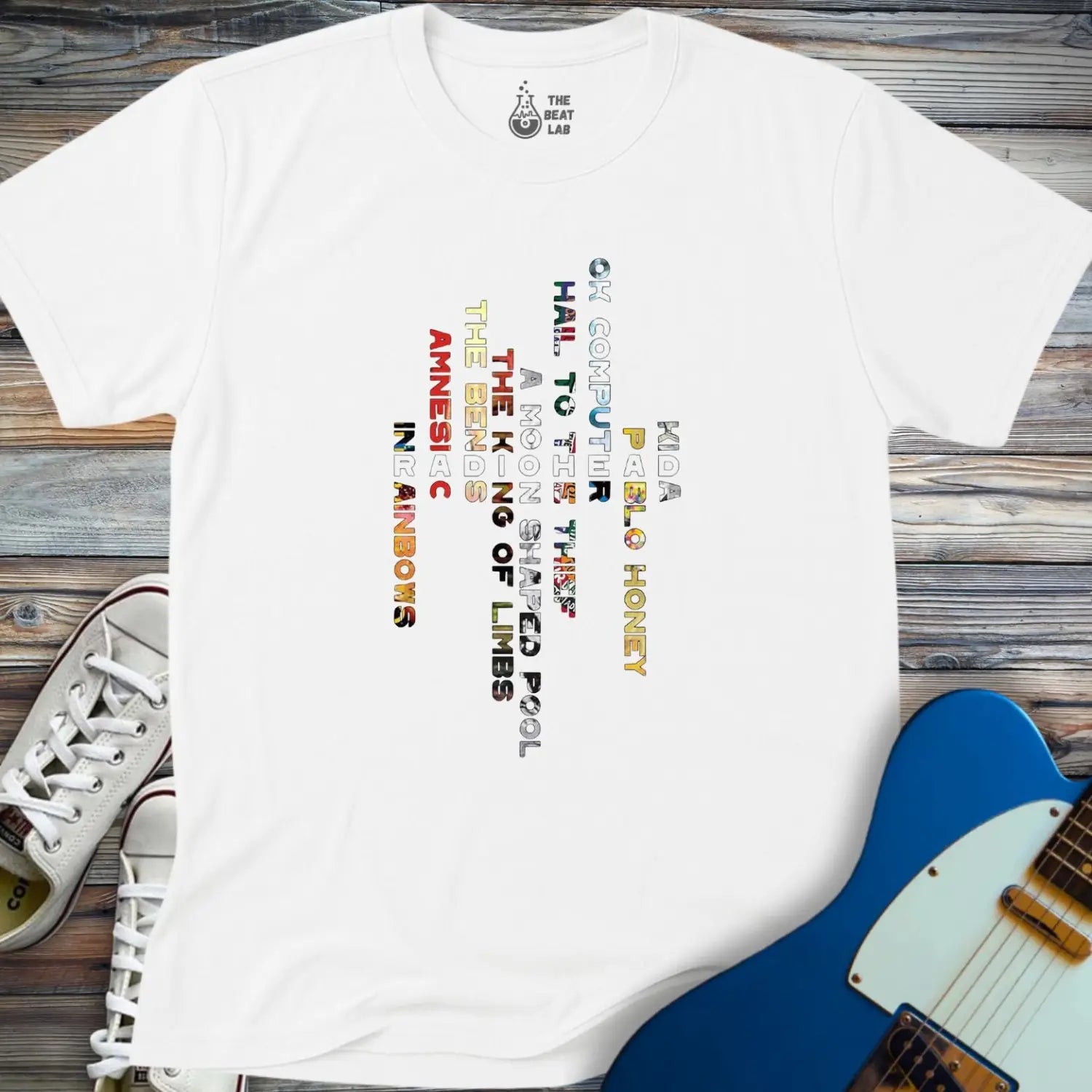 Radiohead Albums T-shirt - White / S - T-Shirt