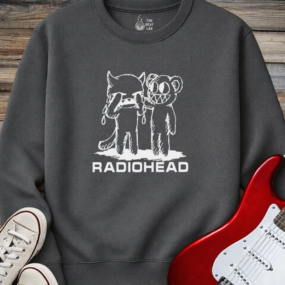 Radiohead Artwork Crewneck - Dark Heather / S - Sweatshirt