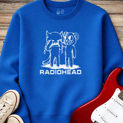 Radiohead Artwork Crewneck - Royal / S - Sweatshirt