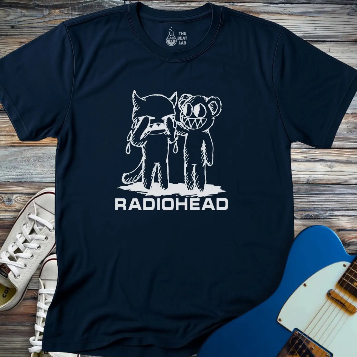 Radiohead Artwork T-shirt - Navy / S - T-Shirt