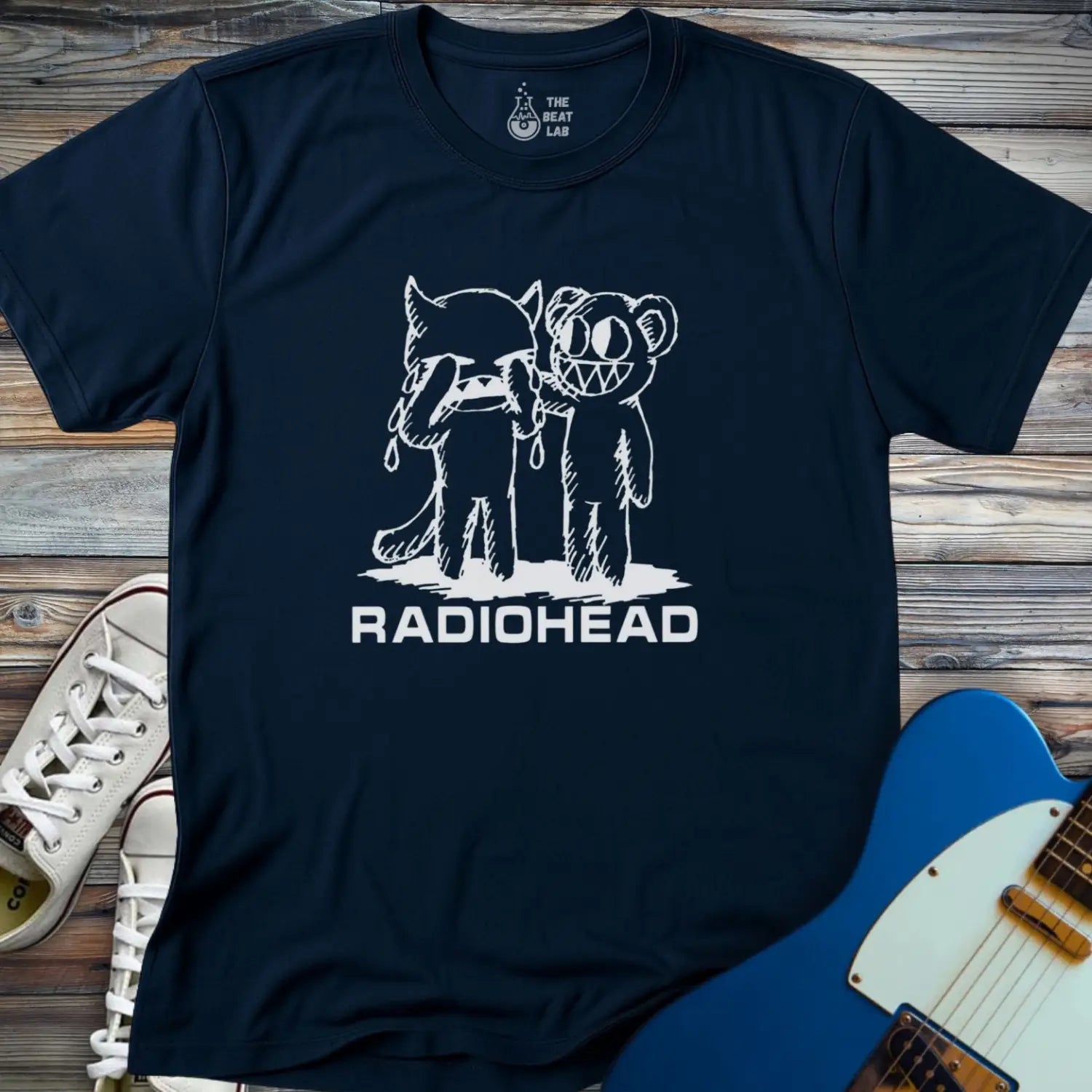 Radiohead Artwork T-shirt - Navy / S - T-Shirt
