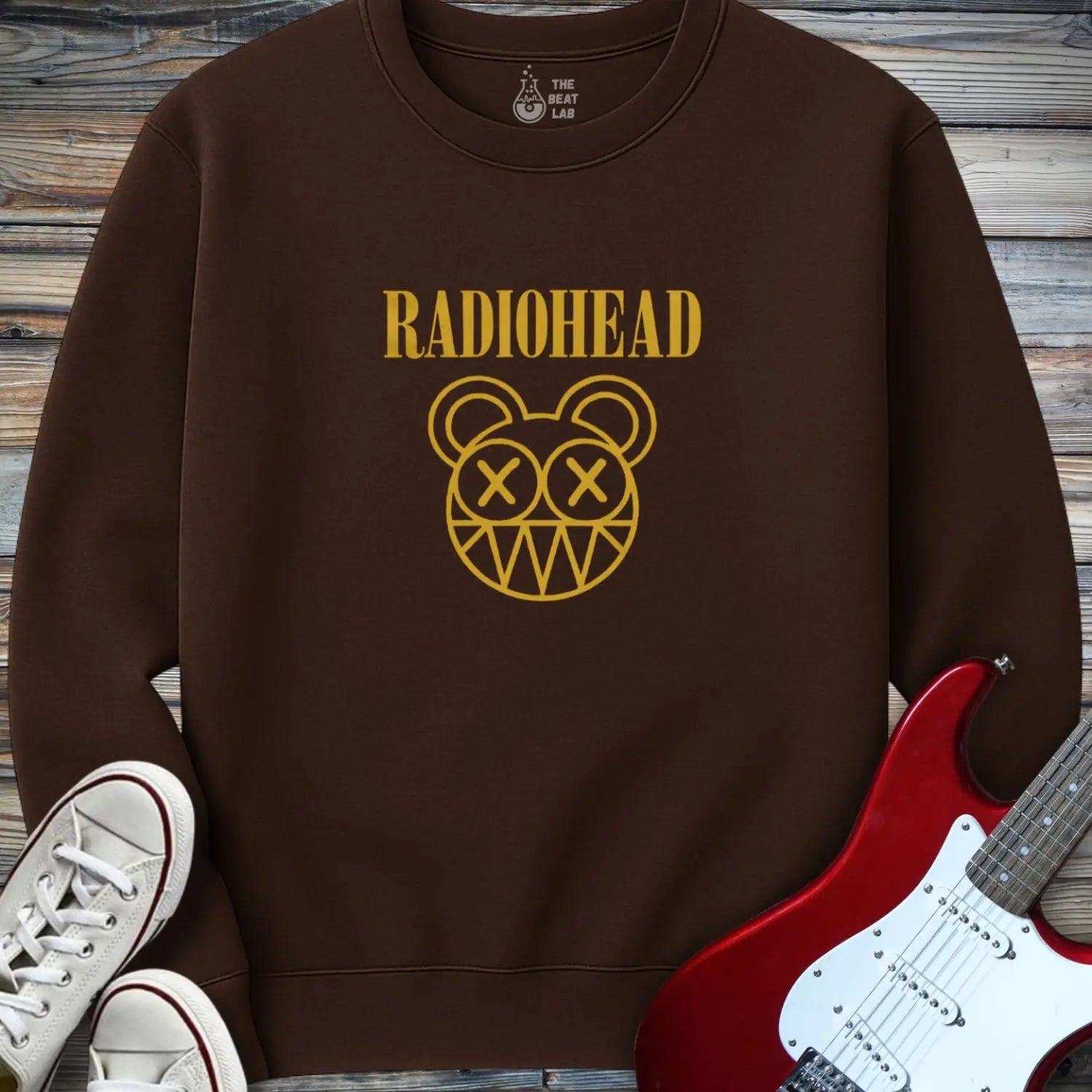 Radiohead Band (I) Crewneck - Dark Chocolate / S - Sweatshirt