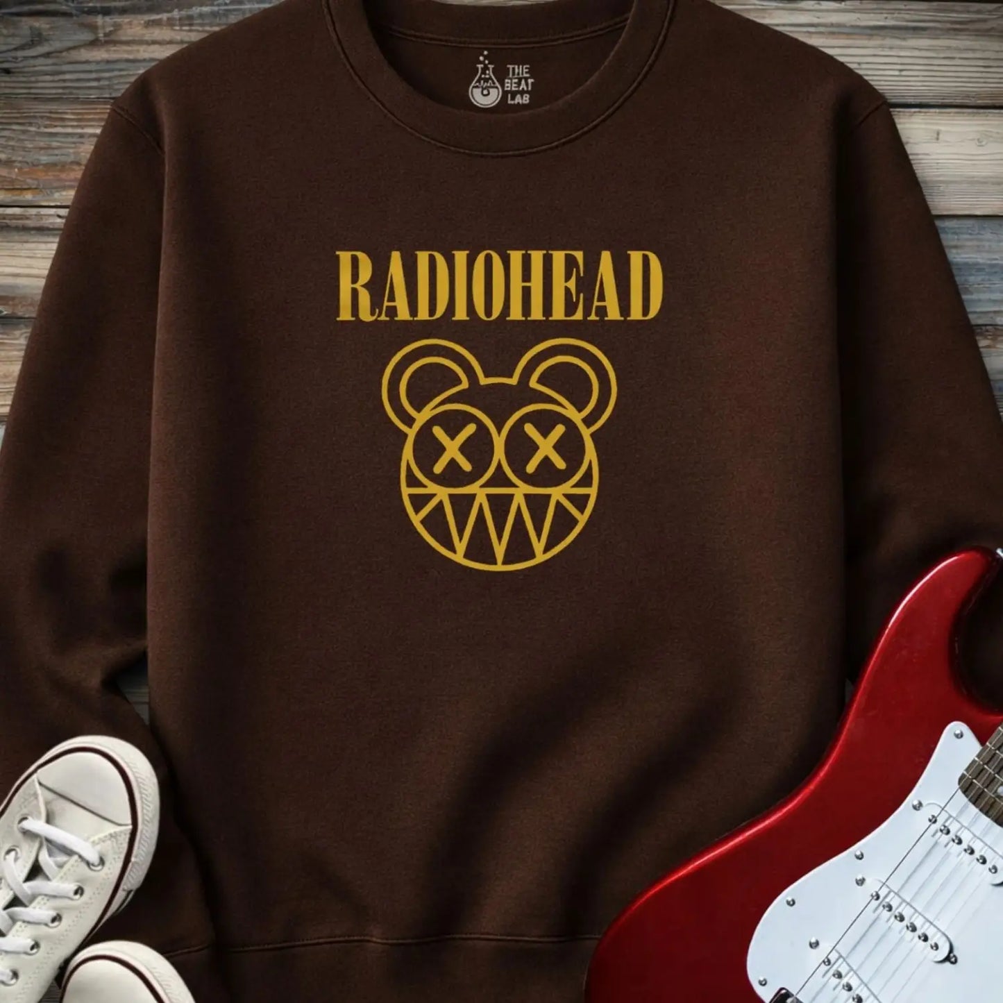 Radiohead Band (I) Crewneck - Dark Chocolate / S - Sweatshirt