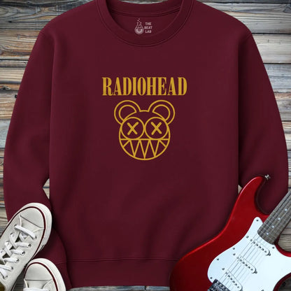 Radiohead Band (I) Crewneck - Maroon / S - Sweatshirt