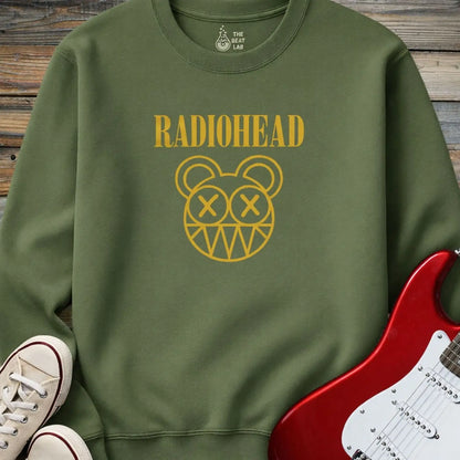 Radiohead Band (I) Crewneck - Military Green / S - Sweatshirt