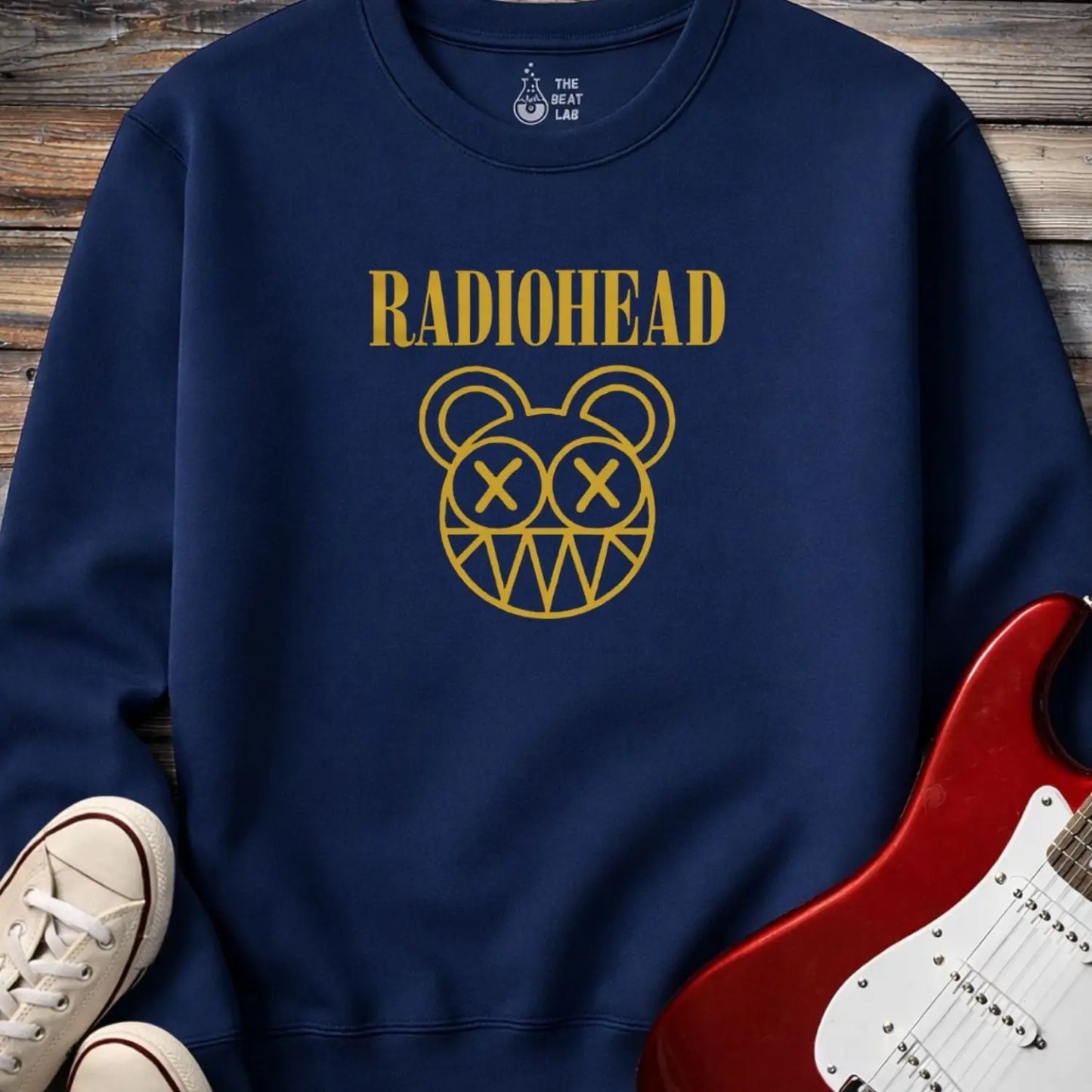 Radiohead Band (I) Crewneck - Navy / S - Sweatshirt