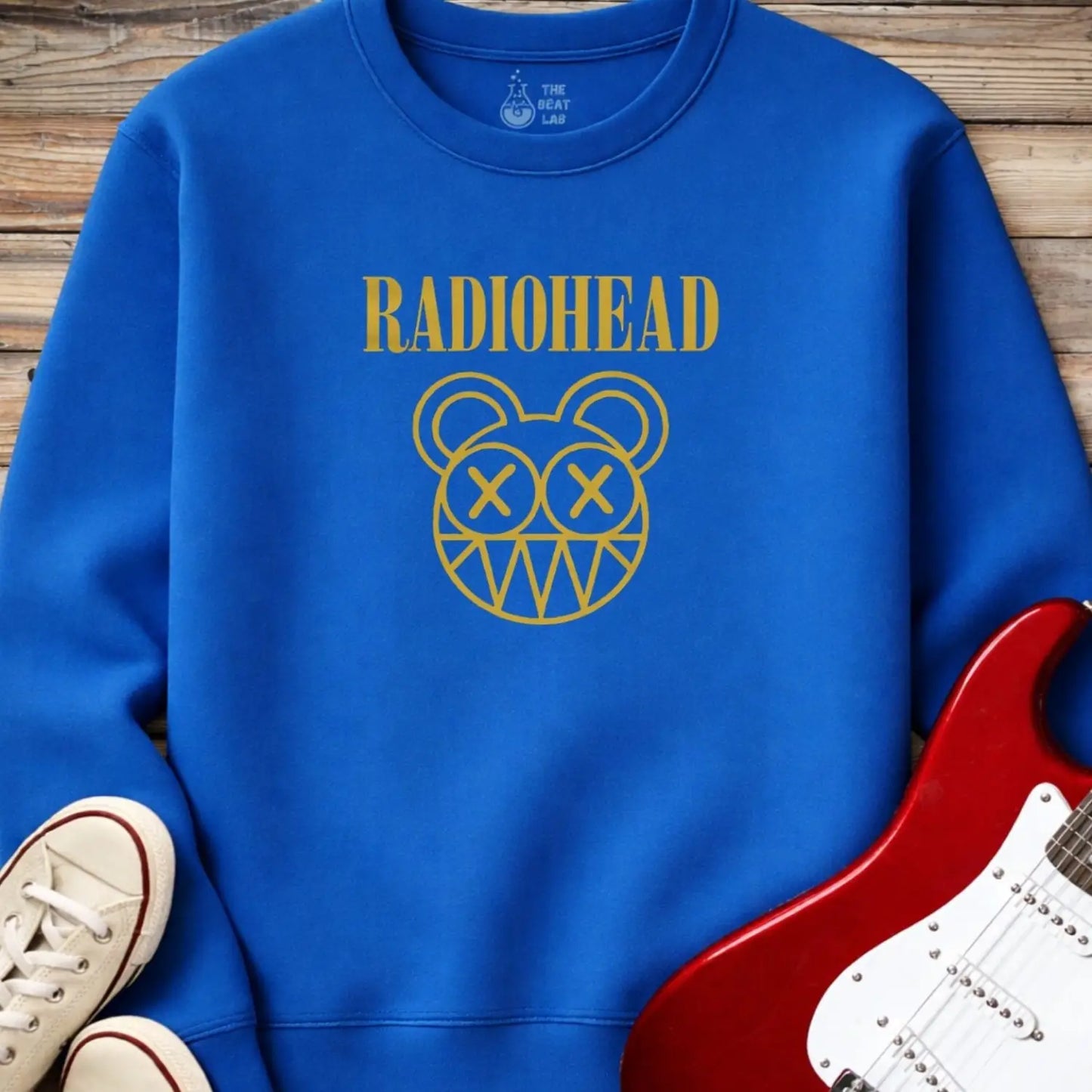 Radiohead Band (I) Crewneck - Royal / S - Sweatshirt