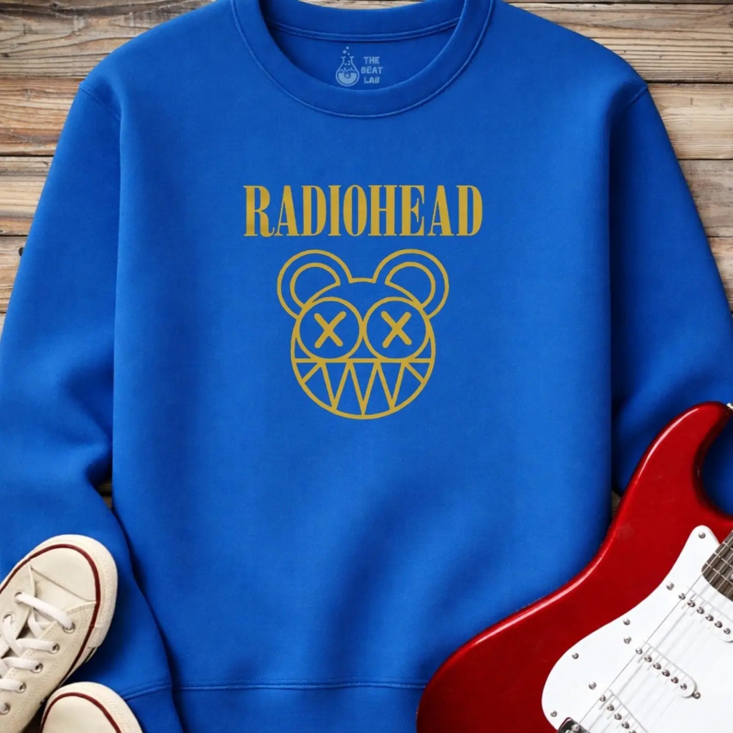 Radiohead Band (I) Crewneck - Royal / S - Sweatshirt