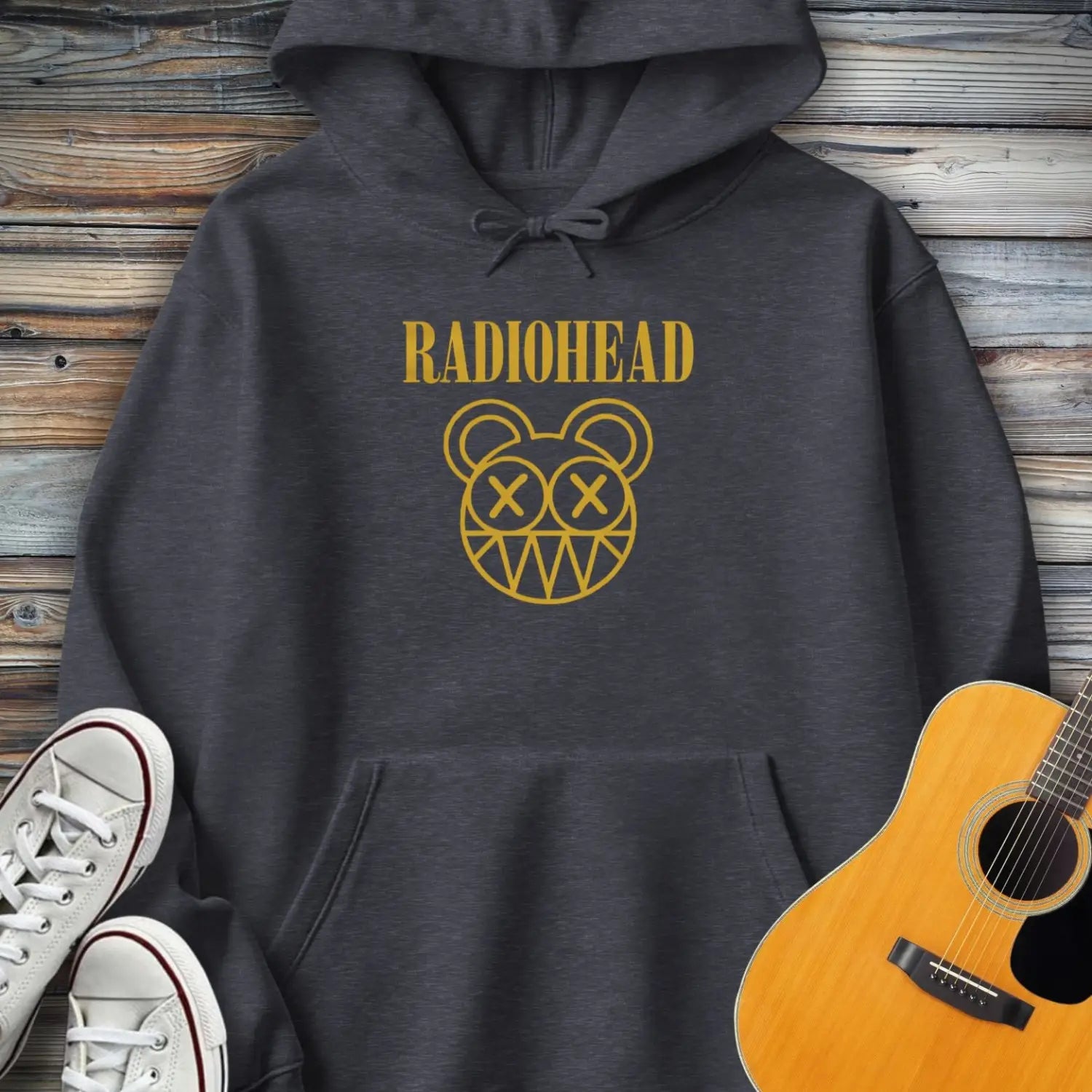 Radiohead Band (I) Hoodie - Dark Heather / S - Hoodie