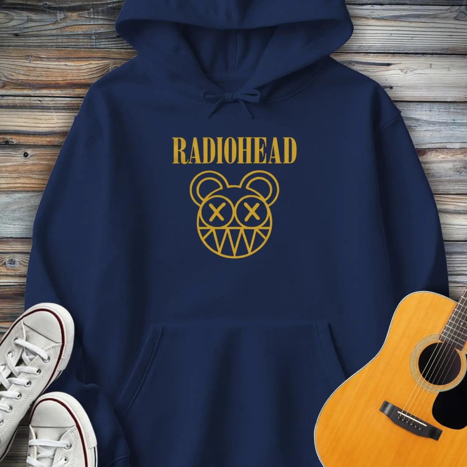 Radiohead Band (I) Hoodie - Navy / S - Hoodie