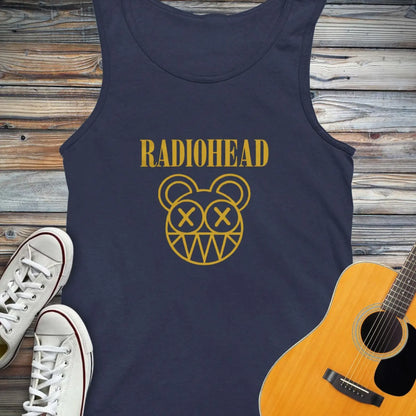 Radiohead Band (I) Tank Top - Navy / XS - Tank Top