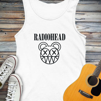 Radiohead Band (I) Tank Top - White / XS - Tank Top