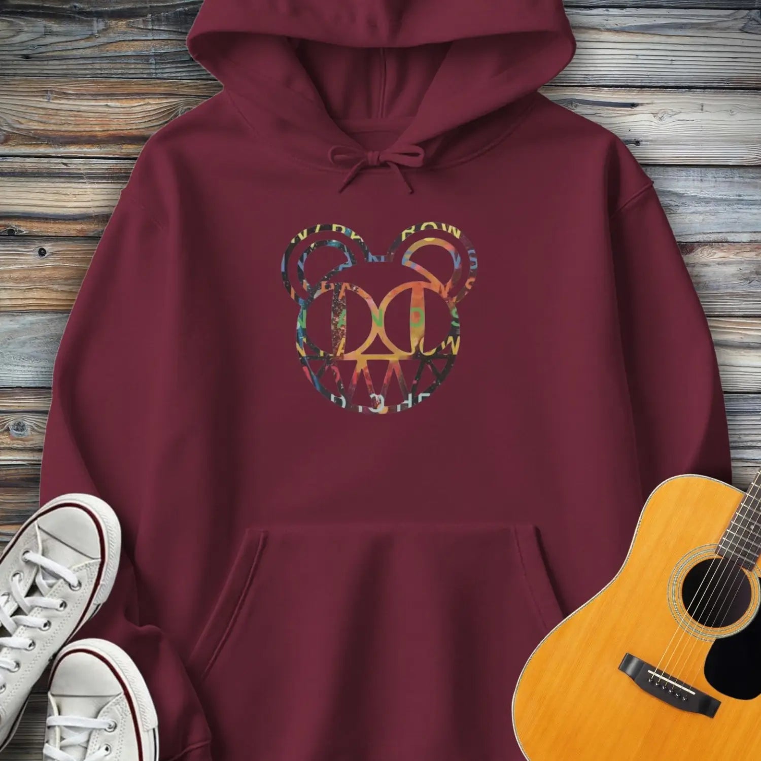 Radiohead Band (II) Hoodie - Maroon / S - Hoodie