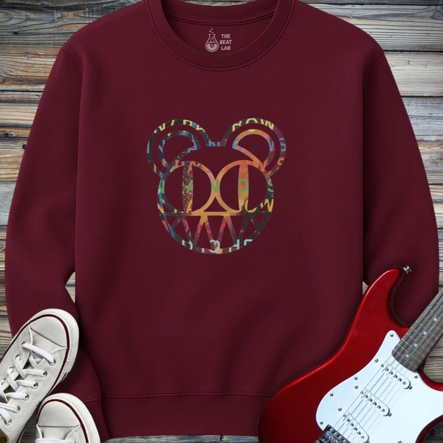 Radiohead Band (II) Sweatshirt - Maroon / S - Sweatshirt
