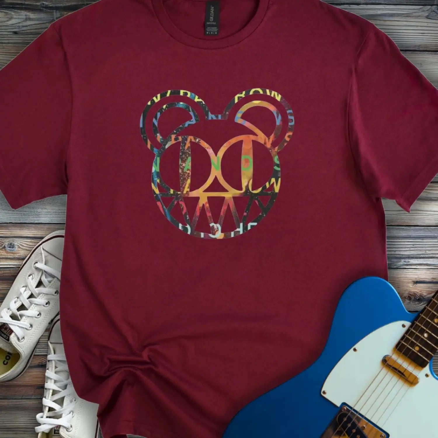 Radiohead Band (II) T-shirt Maroon