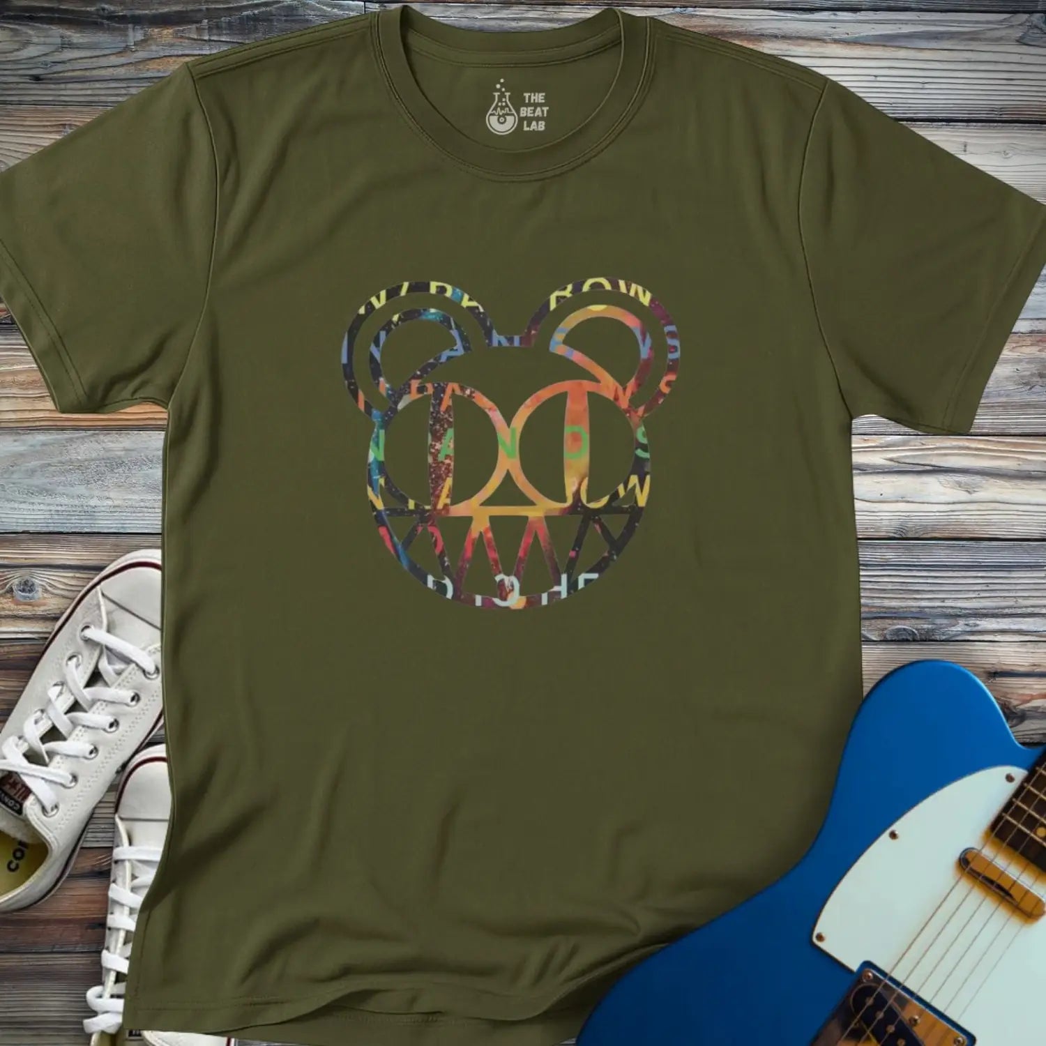 Radiohead Band (II) T-shirt - Military Green / S - T-Shirt